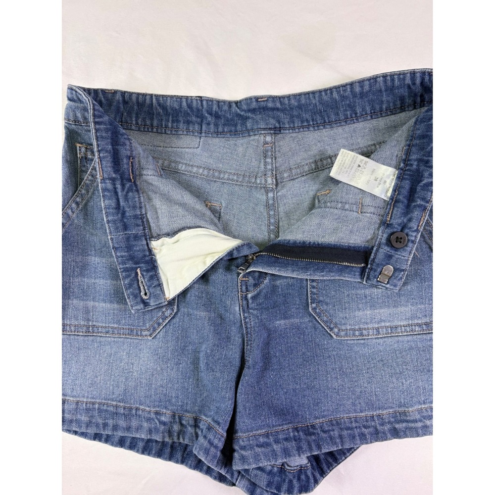 Chloe Denim Jean Shorts Size 38 6 High Rise Italian Luxury Coastal Preppy Euro - Picture 3 of 6